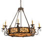 2nd Ave Lighting Delano 36" Wide 8 LT Chandelier in Copper Rust Finish