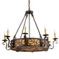 2nd Ave Lighting Delano 36" Wide 8 LT Chandelier in Copper Rust Finish