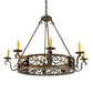 2nd Ave Lighting Delano 36" Wide 8 Light Chandelier in Gilded Tobacco Finish