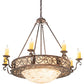 2nd Ave Lighting Delano 42" Wide 8 Light Bowl Chandelier in Cajun Spice Finish