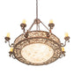 2nd Ave Lighting Delano 42" Wide 8 Light Bowl Chandelier in Cajun Spice Finish