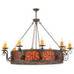 2nd Ave Lighting Delano 56" Wide 10 LT Chandelier in Gilded Tobacco Finish