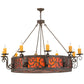 2nd Ave Lighting Delano 56" Wide 10 LT Chandelier in Gilded Tobacco Finish