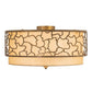 2nd Ave Lighting Deserto Seco 26.5" Flushmount With Brass Finish