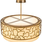 2nd Ave Lighting Deserto Seco 26.5" Pendant With Brass Powder Coat Finish
