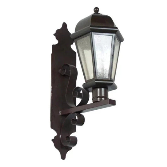 2nd Ave Lighting Diego 11" Clear Seeded Glass Shade Blackwash Wall Sconce