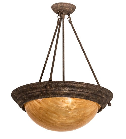 2nd Ave Lighting Dionne 20" Inverted Pendant in Baroque Finish