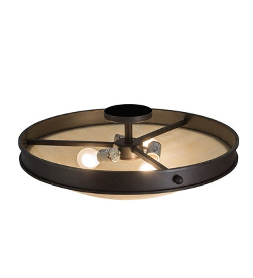 2nd Ave Lighting Dionne 22" Flushmount in Copper Rust Finish