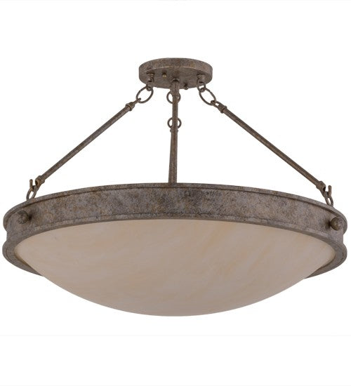 2nd Ave Lighting Dionne 22" Semi-Flushmount in Corinth Finish