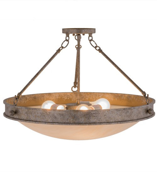 2nd Ave Lighting Dionne 22" Semi-Flushmount in Corinth Finish