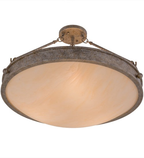2nd Ave Lighting Dionne 22" Semi-Flushmount in Corinth Finish