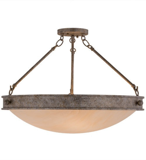 2nd Ave Lighting Dionne 22" Semi-Flushmount in Corinth Finish