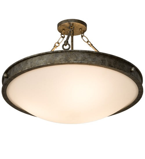 2nd Ave Lighting Dionne 22" Wide Semi-Flushmount in Corinth Finish