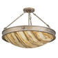 2nd Ave Lighting Dionne 24" Semi-Flushmount in Antique Silver Finish
