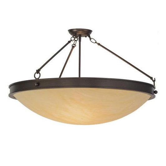 2nd Ave Lighting Dionne 30" Semi-Flushmount Wiith Mahogany Bronze Finish