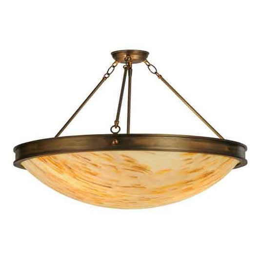 2nd Ave Lighting Dionne 30" Semi-Flushmount With Antique Copper Finish
