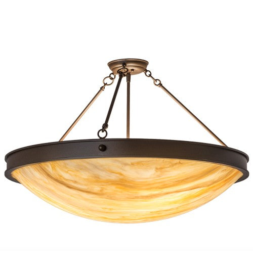 2nd Ave Lighting Dionne 30" Semi-Flushmount in Cafe Noir Finish