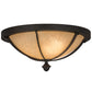 2nd Ave Lighting Dominga 16" Flushmount in Chestnut Finish