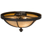 2nd Ave Lighting Dominga 16" Flushmount in Chestnut Finish