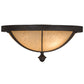 2nd Ave Lighting Dominga 16" Flushmount in Chestnut Finish