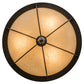 2nd Ave Lighting Dominga 16" Flushmount in Chestnut Finish