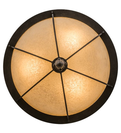 2nd Ave Lighting Dominga 16" Flushmount in Chestnut Finish