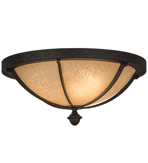 2nd Ave Lighting Dominga 16" Flushmount in Chestnut Finish