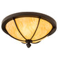 2nd Ave Lighting Dominga 16" Wide Flushmount in Wrought Iron Finish