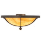 2nd Ave Lighting Dominga 20" Wide Flushmount in Wrought Iron Finish