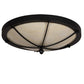 2nd Ave Lighting Dominga 22" Wide Flushmount With Black Satin Wrought Iron Finish