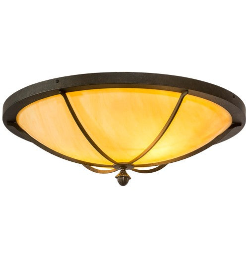 2nd Ave Lighting Dominga 24" Flushmount in Chestnut Finish