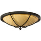 2nd Ave Lighting Dominga 24" Flushmount in Chestnut Finish