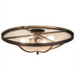 2nd Ave Lighting Dominga 24" Flushmount in Timeless Bronze