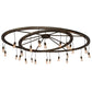 2nd Ave Lighting Donner 95" Chandelier in Antique Hammered Gold Finish