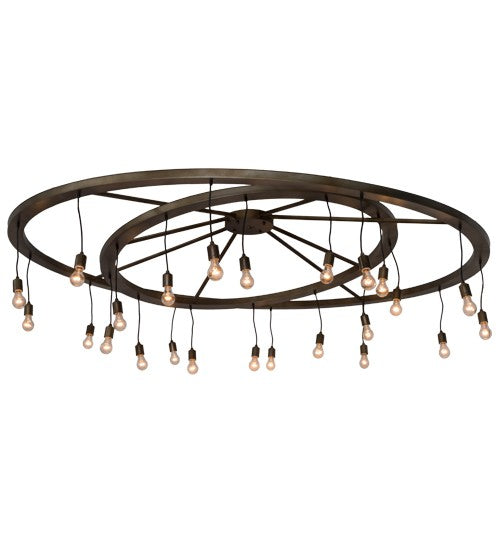 2nd Ave Lighting Donner 95" Chandelier in Antique Hammered Gold Finish