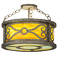 2nd Ave Lighting Donya 16" Semi-Flushmount in Corinth Finish