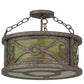 2nd Ave Lighting Donya 16" Semi-Flushmount in Corinth Finish