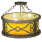 2nd Ave Lighting Donya 16" Semi-Flushmount in Corinth Finish