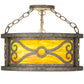 2nd Ave Lighting Donya 16" Semi-Flushmount in Corinth Finish