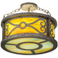 2nd Ave Lighting Donya 16" Semi-Flushmount in Corinth Finish