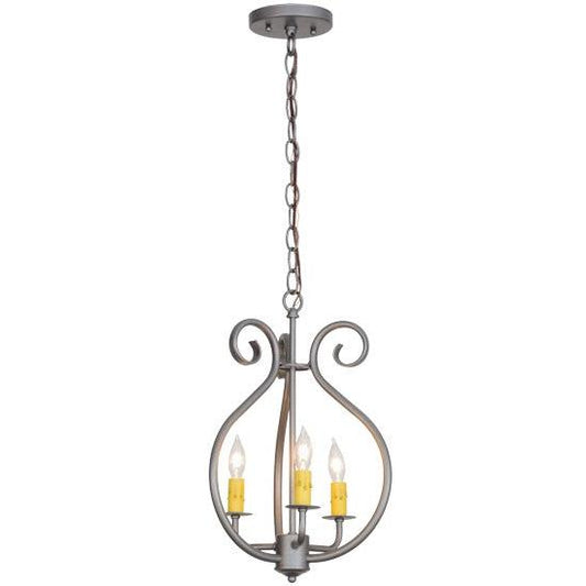 2nd Ave Lighting Easton 12" Wide 3 LT Pendant in Blackened Pewter Finish