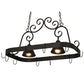 2nd Ave Lighting Elana 32" Long 2 LT Pot Rack in Blackwash Finish
