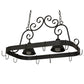 2nd Ave Lighting Elana 32" Long 2 LT Pot Rack in Blackwash Finish