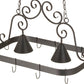 2nd Ave Lighting Elana 32" Long 2 LT Pot Rack in Blackwash Finish