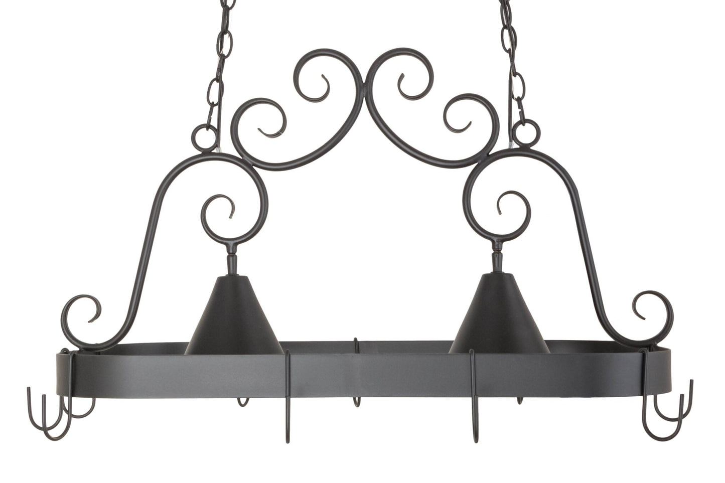 2nd Ave Lighting Elana 32" Long 2 LT Pot Rack in Blackwash Finish