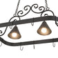 2nd Ave Lighting Elana 32" Long 2 LT Pot Rack in Blackwash Finish