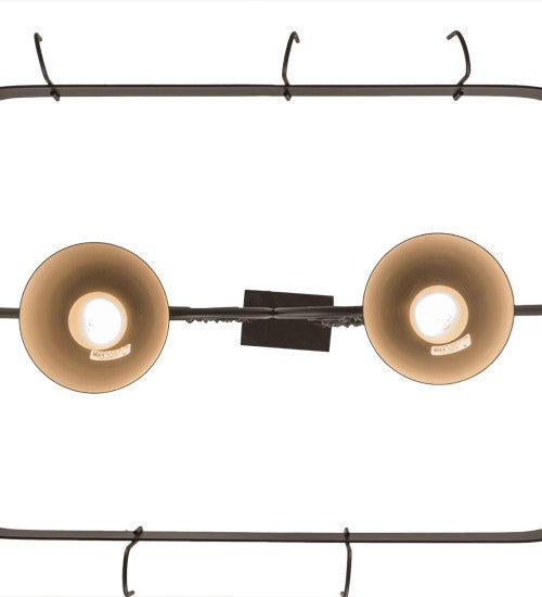 2nd Ave Lighting Elana 32" Long 2 LT Pot Rack in Blackwash Finish
