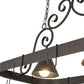 2nd Ave Lighting Elana 32" Long 2 LT Pot Rack in Blackwash Finish