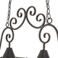 2nd Ave Lighting Elana 32" Long 2 LT Pot Rack in Blackwash Finish