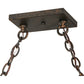 2nd Ave Lighting Elana 32" Long 2 LT Pot Rack in Gilded Tobacco Finish